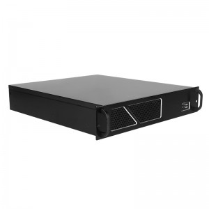 rackmount chassis 2U aluminum panel high gloss silver edge