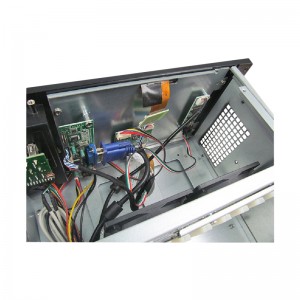 Server rack computer case portable with display and keyboard