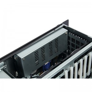 server chassis with keyboard, display and hot-swappable hard disk position