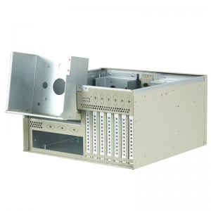 Industrial computer chassis wall-mounted power supply position reversible design suitable for visual inspection machines