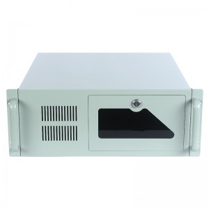 4u computer rack case 7 full-height PCI straight slots iron handle 7 3.5” HDD hard disk slots