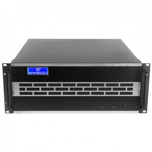rack mount pc case 4U450 aluminum panel with temperature control display