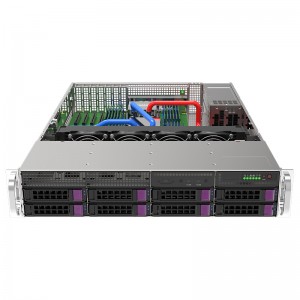 standard 4 8038 hot-swap system cooling fan modules 2u liquid cooling server chassis