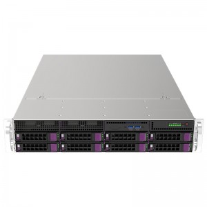 overall shock absorption supports 8*3.5”hot-swappable hard disk slots 4677/SP5 water cooling server chassis