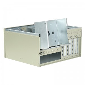 Industrial computer chassis wall-mounted power supply position reversible design suitable for visual inspection machines
