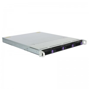 1U hot-swappable four hard disk storage server chassis