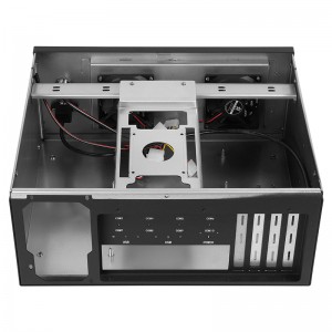 wall mount pc case 4 slots visual inspection small MATX