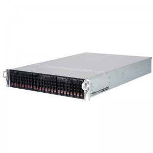 2U server chassis 16\8\24 disk slots 12GB backplane compatible with CRPS1+1 redundant power supply solution