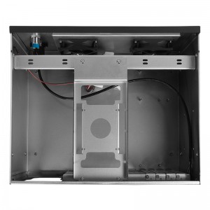 wall mount pc case 4 slots visual inspection small MATX