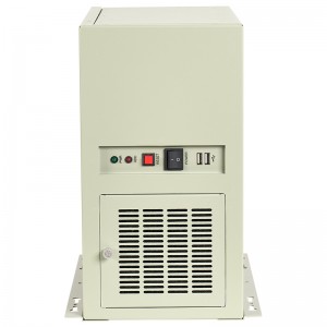 Industrial computer chassis wall-mounted power supply position reversible design suitable for visual inspection machines