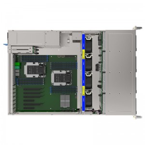 CCTV rack-mounted 2u server case with 12 HDD bays
