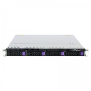 1U hot-swappable four hard disk storage server chassis