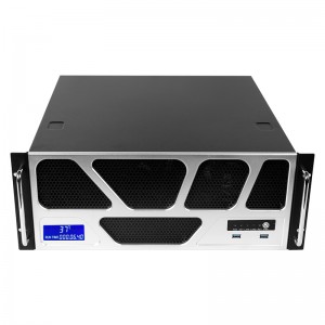 4u case high-end temperature control display screen 8MM thickness aluminum panel