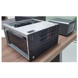 All-flash backplane with redundant power supply location storage server 6 slot NAS case