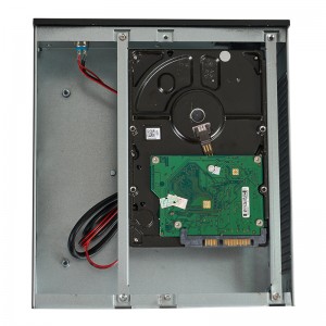 ITX mini PC case supports external power supply and features a high-gloss silver-edged aluminum panel.