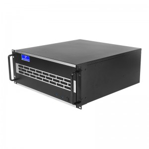 rack mount pc case 4U450 aluminum panel with temperature control display