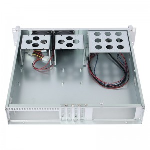 rack mount computer case 2U communication 19 inches all silver