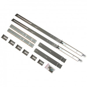 Server chassis rails 19 inches thickened for 1U long box linear friction slides