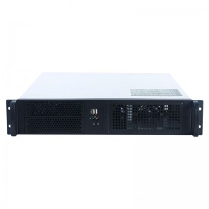 2U 19 inch rackmount PC case with 6*3.5 inch HDD long case