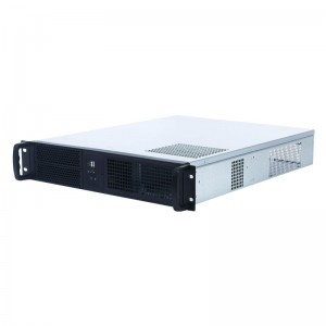 2U 19 inch rackmount PC case with 6*3.5 inch HDD long case