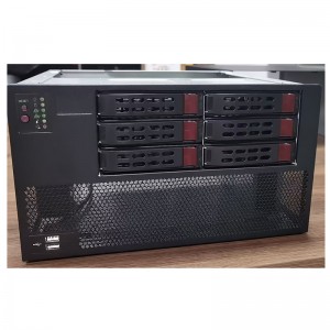 All-flash backplane with redundant power supply location storage server 6 slot NAS case