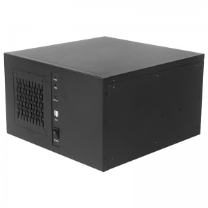 wall mount black micro MATX industrial pc case