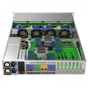 CCTV rack-mounted 2u server case with 12 HDD bays
