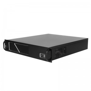 rackmount chassis 2U aluminum panel high gloss silver edge