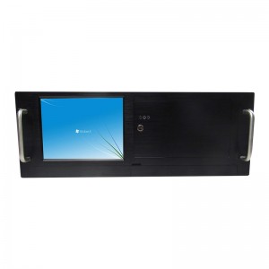 Server rack computer case portable with display and keyboard