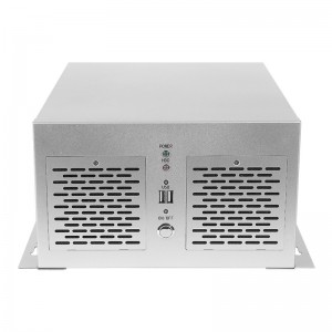 computer wall mount case all silver MATX suitable for small 1U power supply