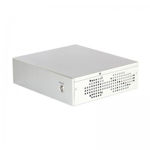 mini pc case ITX aluminum panel high gloss silver edge