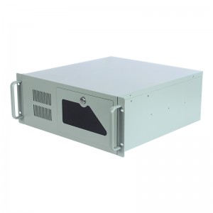 4u computer rack case 7 full-height PCI straight slots iron handle 7 3.5” HDD hard disk slots