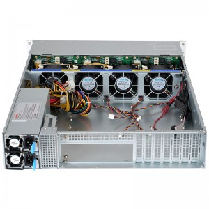 2U server chassis 16\8\24 disk slots 12GB backplane compatible with CRPS1+1 redundant power supply solution