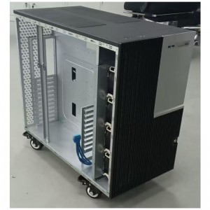 NAS tower server chassis with hot-swappable storage and all-flash backplane