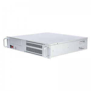 rack mount computer case 2U communication 19 inches all silver