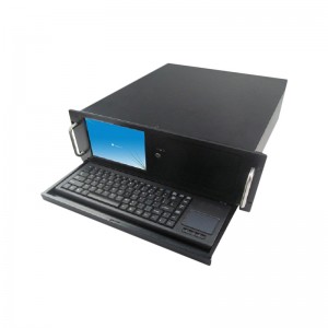 Server rack computer case portable with display and keyboard