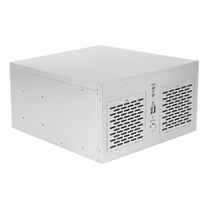 computer wall mount case all silver MATX suitable for small 1U power supply
