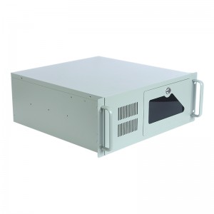 4u computer rack case 7 full-height PCI straight slots iron handle 7 3.5” HDD hard disk slots