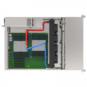 standard 4 8038 hot-swap system cooling fan modules 2u liquid cooling server chassis