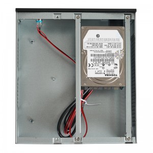 ITX mini PC case supports external power supply and features a high-gloss silver-edged aluminum panel.