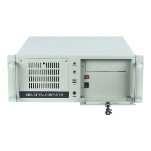 The 4U chassis supports 11 full-height graphics card slots and ATX power supply bay.