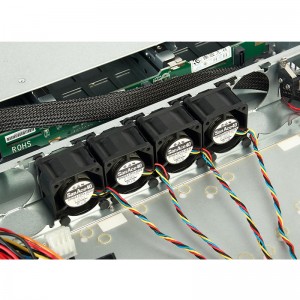 1U hot-swappable four hard disk storage server chassis