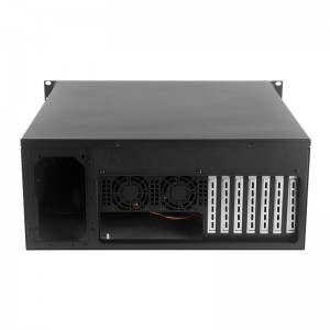 rack mount pc case 4U450 aluminum panel with temperature control display
