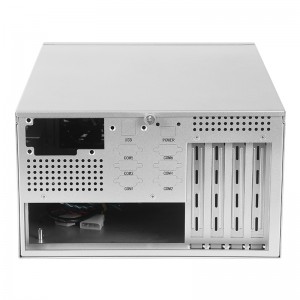 computer wall mount case all silver MATX suitable for small 1U power supply