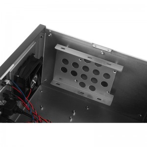 wall mount black micro MATX industrial pc case