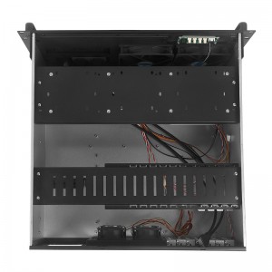 rack mount pc case 4U450 aluminum panel with temperature control display