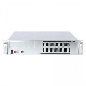 rack mount computer case 2U communication 19 inches all silver