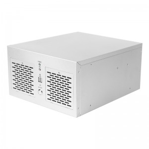 computer wall mount case all silver MATX suitable for small 1U power supply