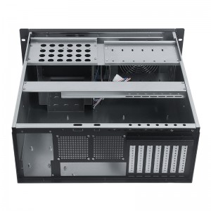 4u pc rack case thickness 1.0 rear window 2 8CM fan positions