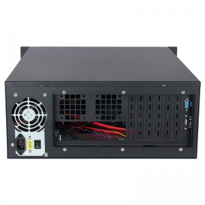 server chassis with keyboard, display and hot-swappable hard disk position